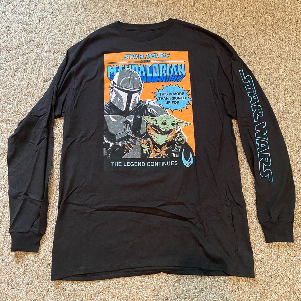 The Mandalorian Star Wars Mad Engine Long Sleeve T